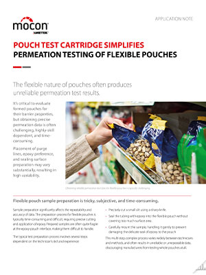 New Cartridge Makes Permeation Testing of Flexible Pouches Easier