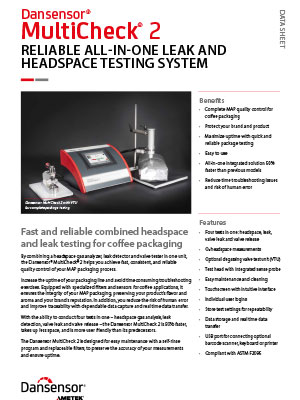 Package Integrity Testing & Equipment - Dansensor MultiCheck 2 | AMETEK ...