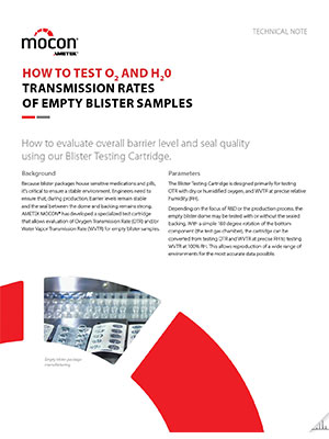 TN-PPS-5020 empty blister samples